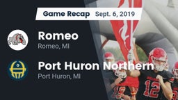 Recap: Romeo  vs. Port Huron Northern  2019