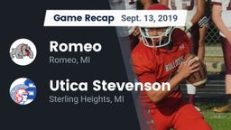 Recap: Romeo  vs. Utica Stevenson  2019