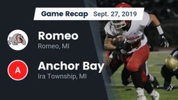 Recap: Romeo  vs. Anchor Bay  2019