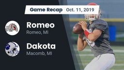 Recap: Romeo  vs. Dakota  2019