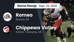 Recap: Romeo  vs. Chippewa Valley  2020
