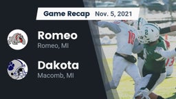 Recap: Romeo  vs. Dakota  2021