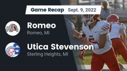 Recap: Romeo  vs. Utica Stevenson  2022