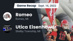 Recap: Romeo  vs. Utica Eisenhower  2022