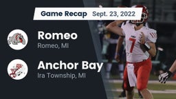 Recap: Romeo  vs. Anchor Bay  2022