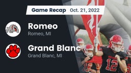 Recap: Romeo  vs. Grand Blanc  2022
