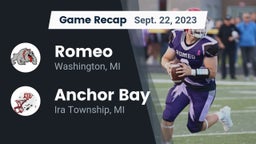 Recap: Romeo  vs. Anchor Bay  2023