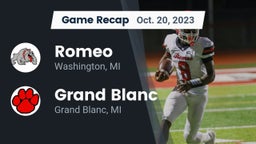 Recap: Romeo  vs. Grand Blanc  2023