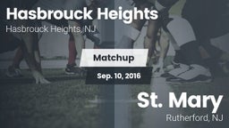 Matchup: Hasbrouck Heights vs. St. Mary  2016
