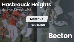 Matchup: Hasbrouck Heights vs. Becton  2016