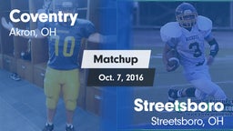Matchup: Coventry  vs. Streetsboro  2016