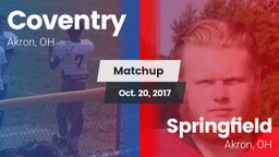 Matchup: Coventry  vs. Springfield  2017