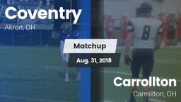 Matchup: Coventry  vs. Carrollton  2018