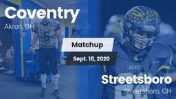Matchup: Coventry  vs. Streetsboro  2020