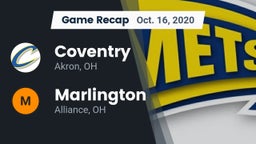 Recap: Coventry  vs. Marlington  2020