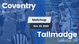 Matchup: Coventry  vs. Tallmadge  2020