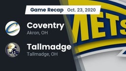 Recap: Coventry  vs. Tallmadge  2020