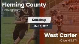 Matchup: Fleming County High vs. West Carter  2017