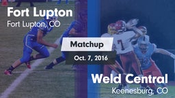 Matchup: Fort Lupton High vs. Weld Central  2016