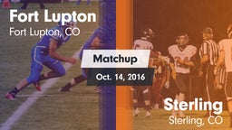 Matchup: Fort Lupton High vs. Sterling  2016