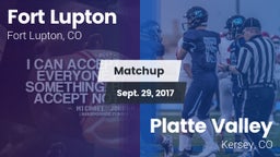 Matchup: Fort Lupton High vs. Platte Valley  2017