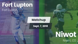 Matchup: Fort Lupton High vs. Niwot  2018