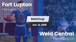 Matchup: Fort Lupton High vs. Weld Central  2018