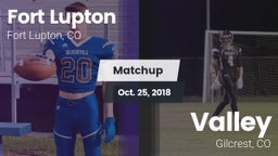 Matchup: Fort Lupton High vs. Valley  2018