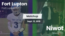 Matchup: Fort Lupton High vs. Niwot  2019