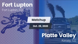 Matchup: Fort Lupton High vs. Platte Valley  2020