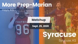 Matchup: More Prep-Marian vs. Syracuse  2020