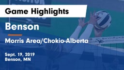 Benson  vs Morris Area/Chokio-Alberta Game Highlights - Sept. 19, 2019