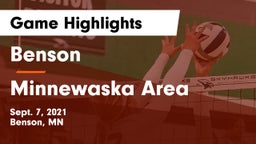 Benson  vs Minnewaska Area  Game Highlights - Sept. 7, 2021
