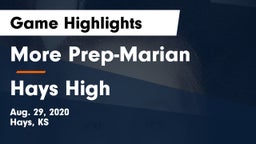 More Prep-Marian  vs Hays High Game Highlights - Aug. 29, 2020
