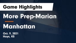 More Prep-Marian  vs Manhattan Game Highlights - Oct. 9, 2021