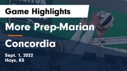 More Prep-Marian  vs Concordia  Game Highlights - Sept. 1, 2022
