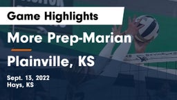 More Prep-Marian  vs Plainville, KS Game Highlights - Sept. 13, 2022