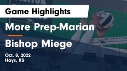 More Prep-Marian  vs Bishop Miege  Game Highlights - Oct. 8, 2022