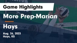 More Prep-Marian  vs Hays  Game Highlights - Aug. 26, 2023