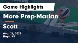 More Prep-Marian  vs Scott  Game Highlights - Aug. 26, 2023