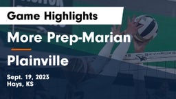 More Prep-Marian  vs Plainville  Game Highlights - Sept. 19, 2023