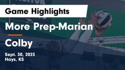 More Prep-Marian  vs Colby Game Highlights - Sept. 30, 2023