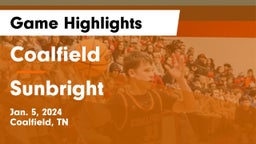 Coalfield  vs Sunbright  Game Highlights - Jan. 5, 2024
