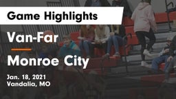 Van-Far  vs Monroe City  Game Highlights - Jan. 18, 2021
