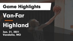 Van-Far  vs Highland  Game Highlights - Jan. 21, 2021