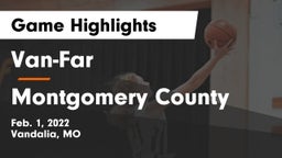 Van-Far  vs Montgomery County  Game Highlights - Feb. 1, 2022