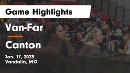 Van-Far  vs Canton Game Highlights - Jan. 17, 2023