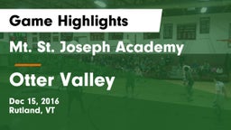 Mt. St. Joseph Academy  vs Otter Valley  Game Highlights - Dec 15, 2016
