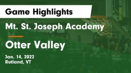 Mt. St. Joseph Academy  vs Otter Valley  Game Highlights - Jan. 14, 2022