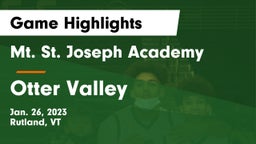 Mt. St. Joseph Academy  vs Otter Valley  Game Highlights - Jan. 26, 2023
